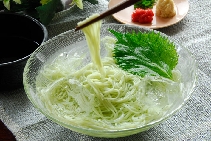 
                  
                    青紫蘇農場の青しそ そうめん （3～4人前）
                  
                