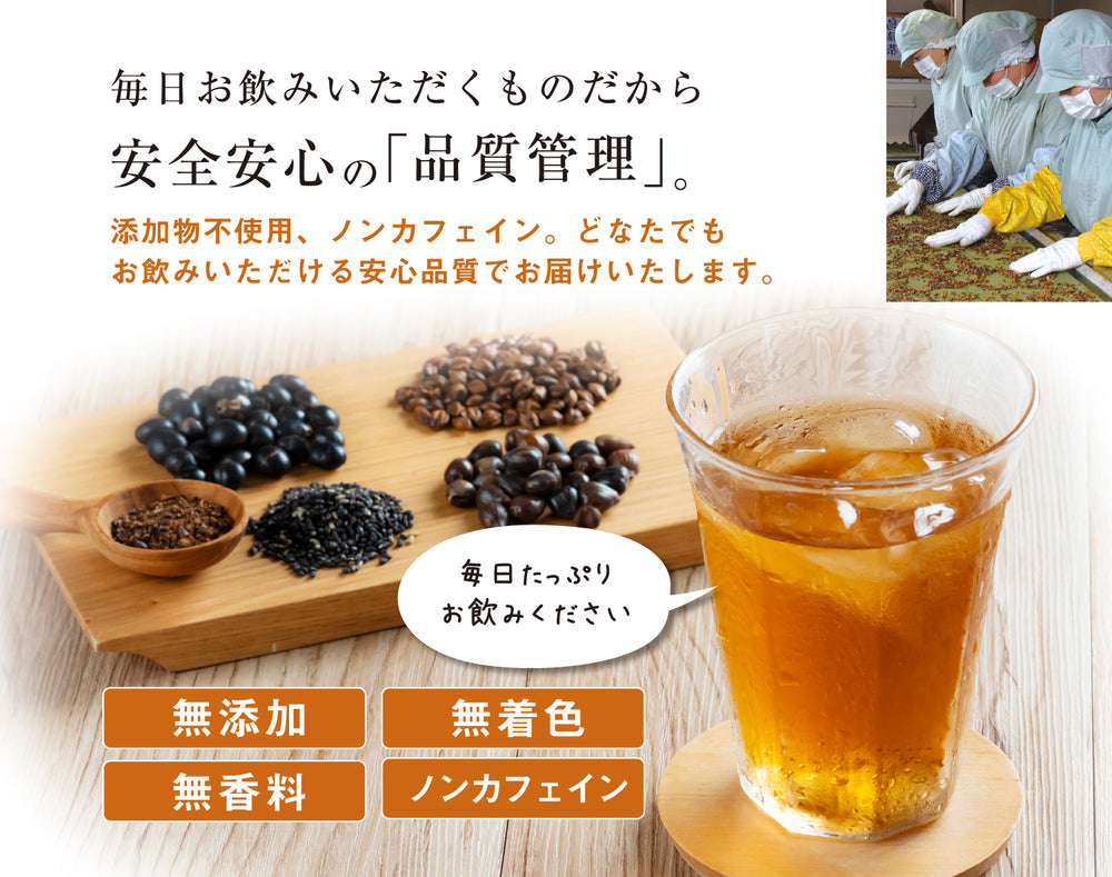健やか安定 黒胡麻麦茶 ティーバッグタイプ（12.5g×15P入）(2025