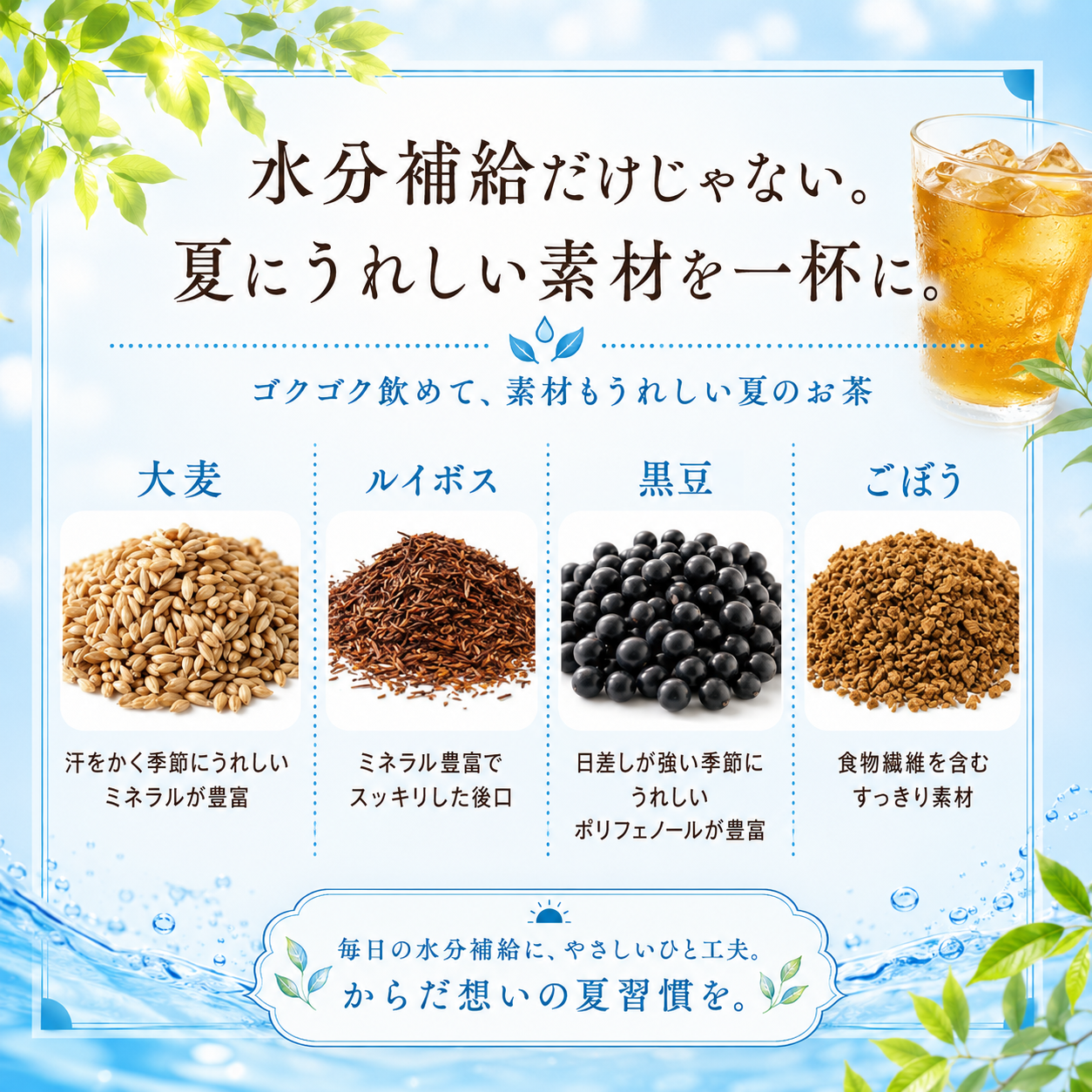 
                  
                    夏のミネラル茶（6g×30P入）【夏季限定 / 新発売】
                  
                