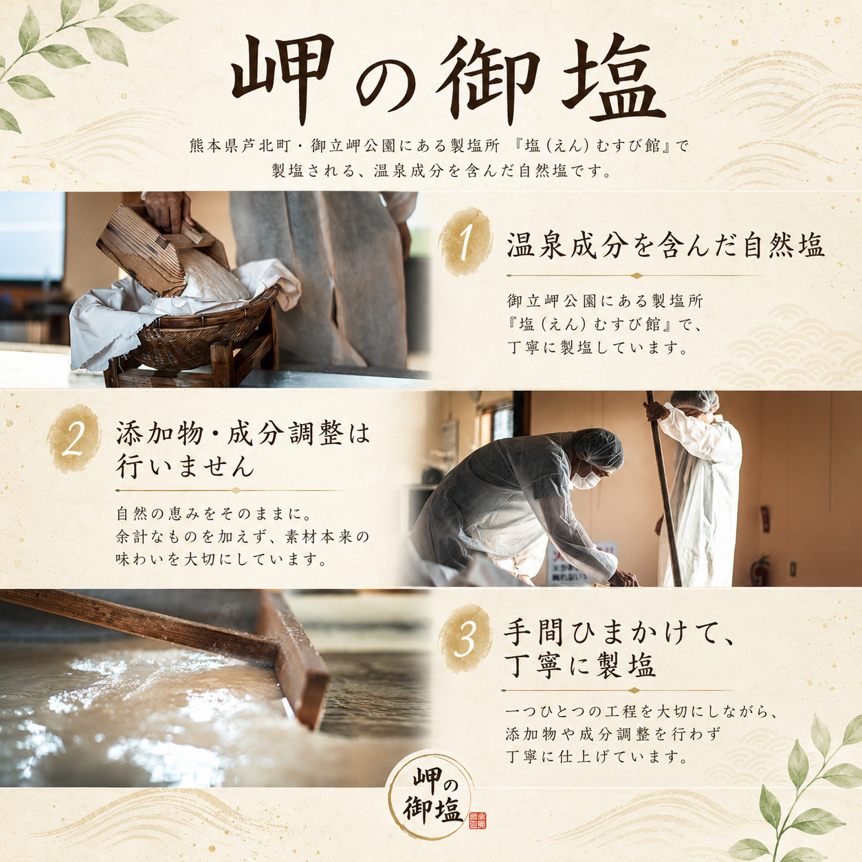 
                  
                    温泉  塩せんべい【岬の御塩使用】2袋セット（45g入×2袋）
                  
                