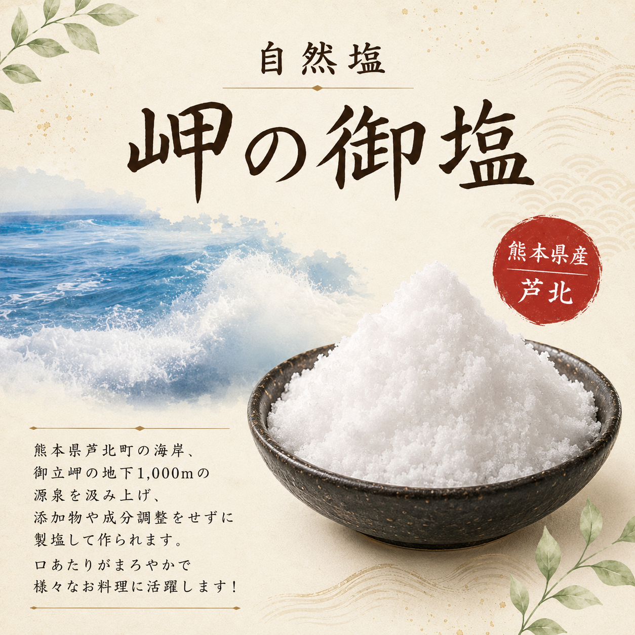 
                  
                    自然塩　岬の御塩（100g入）
                  
                