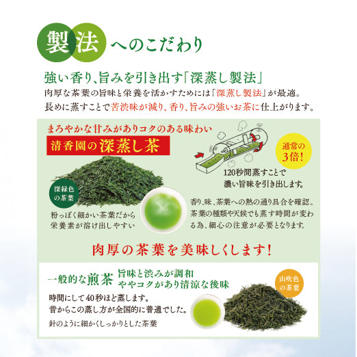 
                  
                    深蒸し新茶　さえみどり  茶葉タイプ(100g入)
                  
                