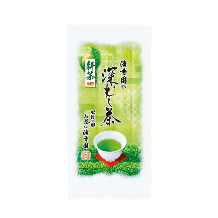 新茶 清香園の深むし茶　茶葉タイプ(100g入)